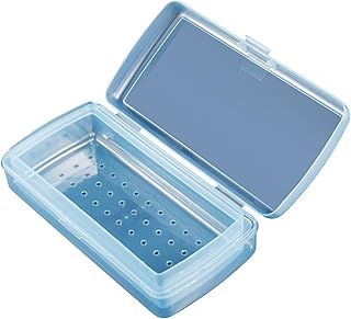 Caja de limpieza higiénica para herramientas de manicura con función de limpieza de alcoholes, estuche de almacenamiento...