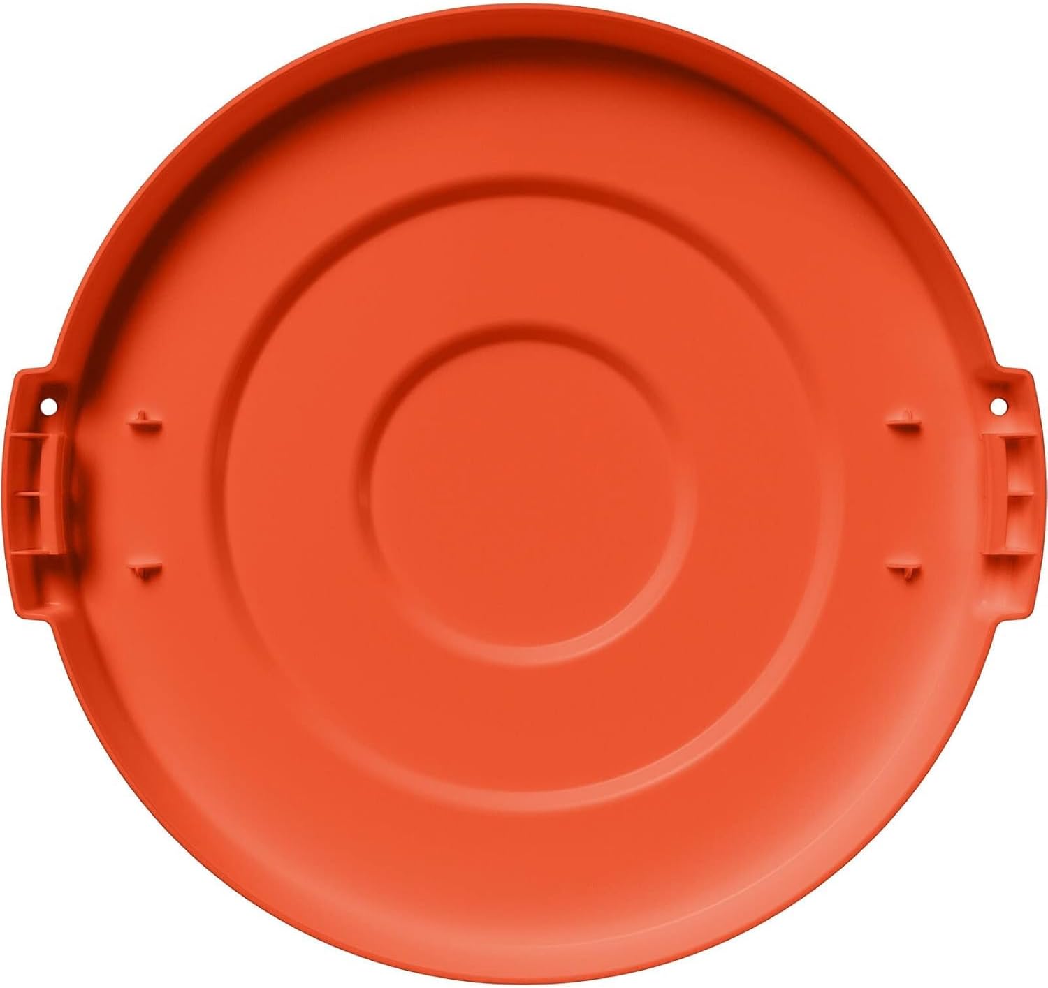 SPARTA Bronco Lid for 10 Gal. Bronco Trash Can, Food-Safe, NSF and HACCP-Compliant, Lid for Commercial Use (Container Sold Separately – Fits Bronco Only), Polyethylene, 10 Gallon, Orange (Pack of 6)