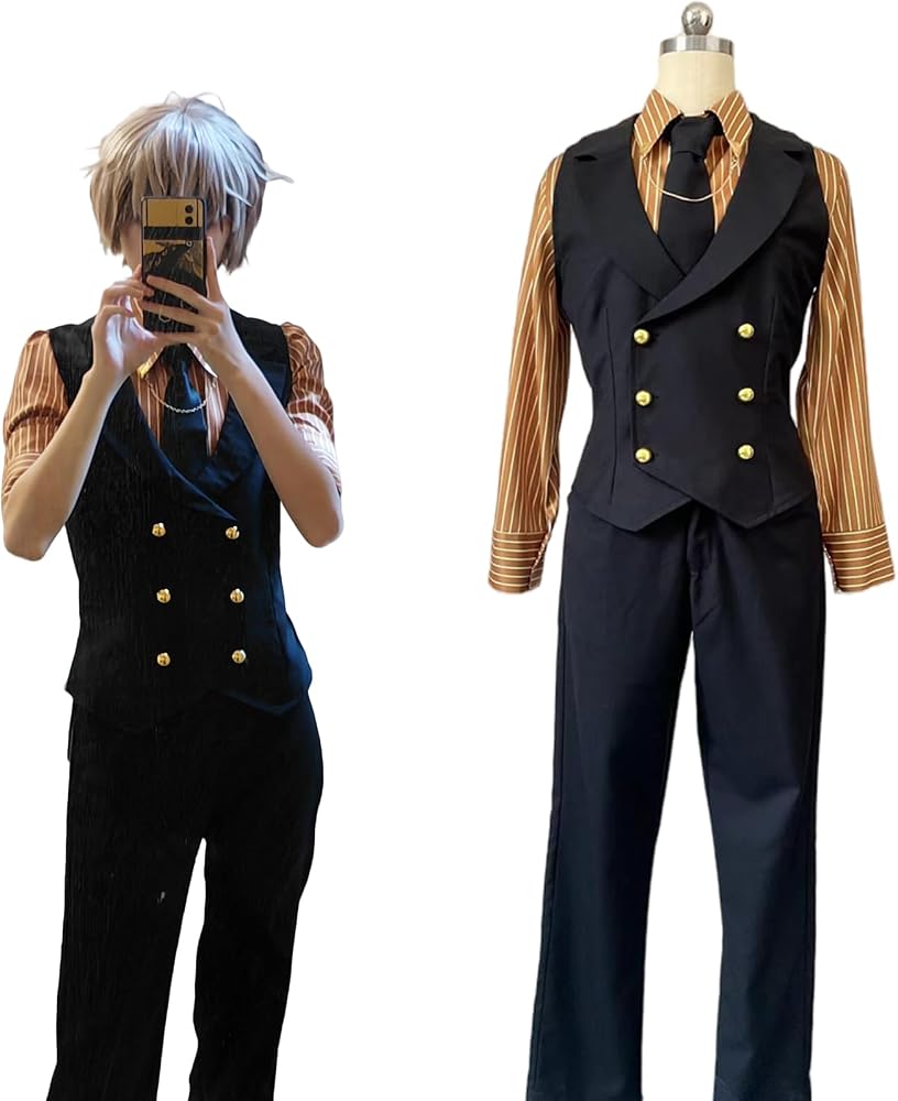Amazon.co.jp: Vtuber コスプレ衣装 ヘアピン メガネ 小物付き Alban