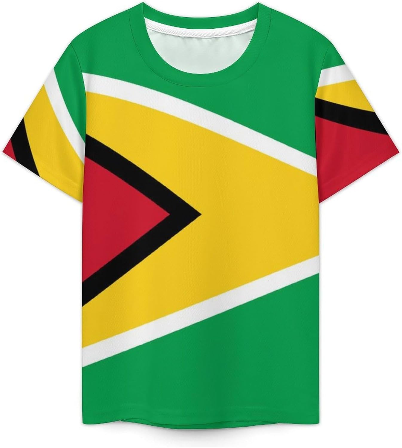 Guyana Flag T Shirt for Boy Girl Top Short Sleeve T-Shirt Graphic Tee