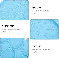 Vista 9 de PRETYZOOM Moldes de silicona para huevos de Pascua, moldes para llavero de huevos de Pascua, moldes de resina de huevo de conejo, moldes de Azul