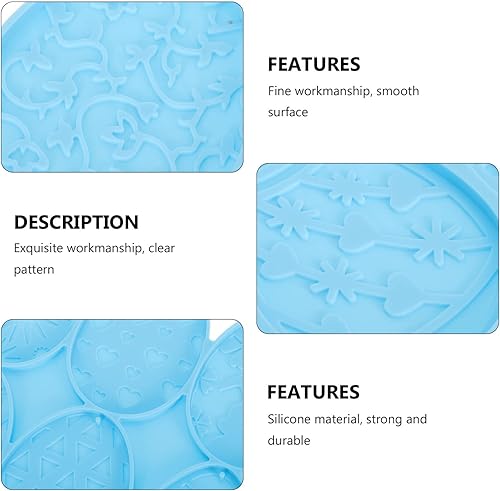 Miniatura 9 de PRETYZOOM Moldes de silicona para huevos de Pascua moldes para llavero de huevos de Pascua moldes de resina de huevo de conejo moldes de fundición