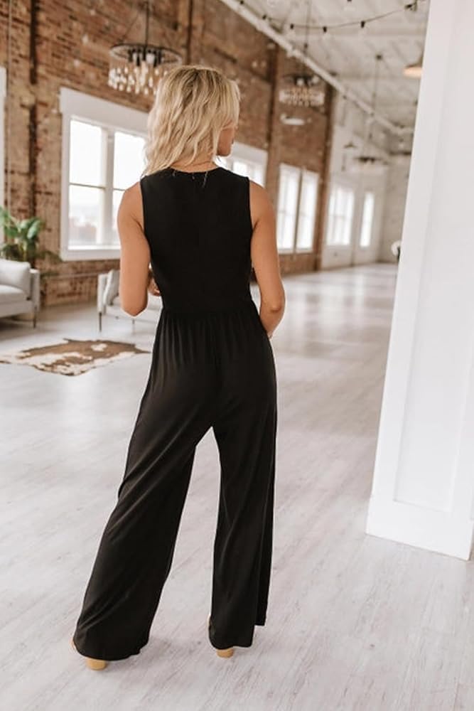 Amazon.com: LAVIQK Womens Summer Jumpsuits Wide Leg Pants