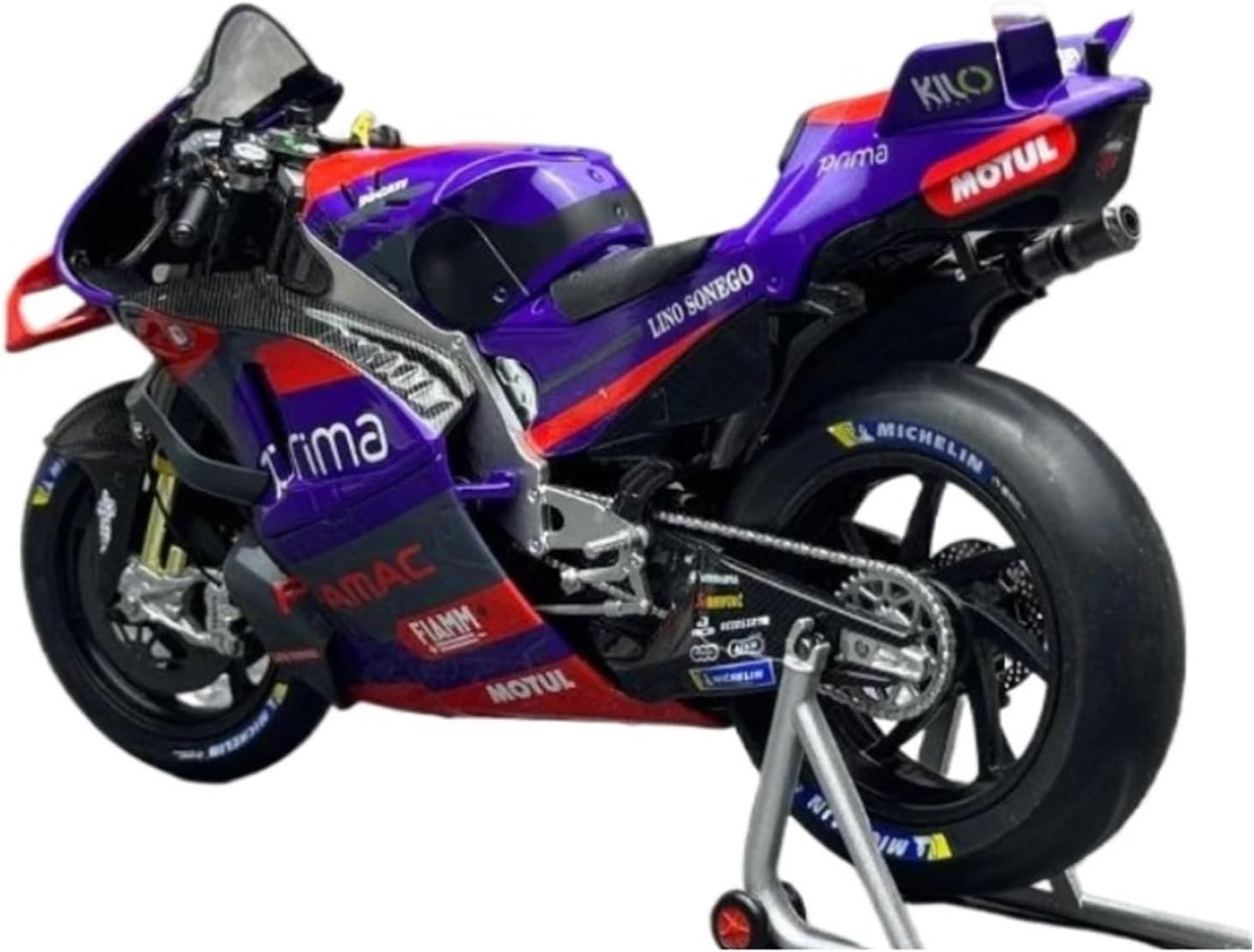 Scale Model 1:12 Scale for Prima Pramac Racing Motorcycle Model Kit No.21 Static Collection Ornaments Collectible Ornaments