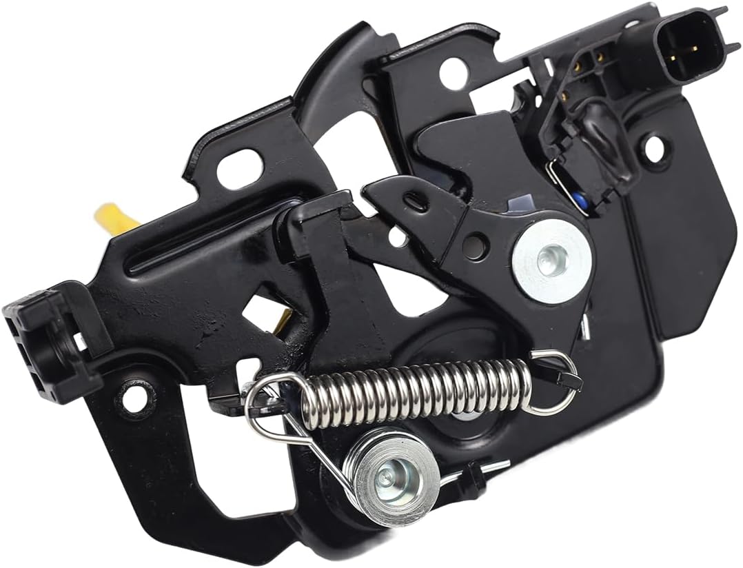Hood Latch Lock Assembly with Anti-Theft Alarm Sensor Compatible with Ford Fiesta 2014-2019, D2BZ-16700-B, D2BZ16700B