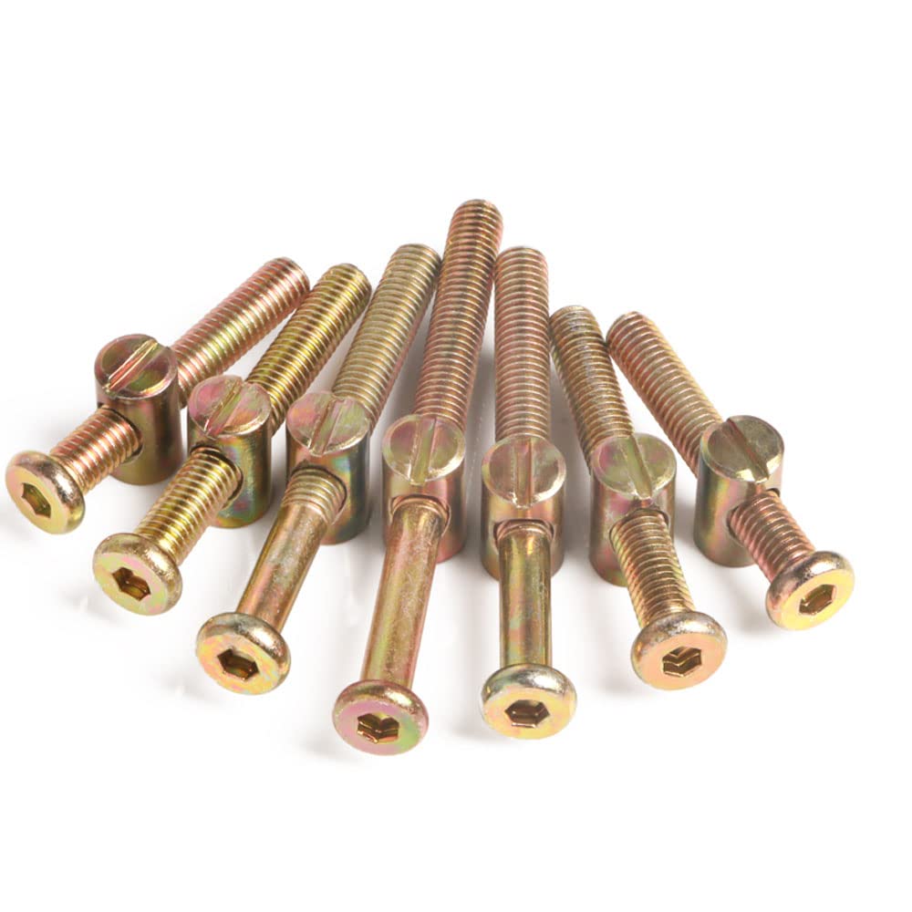 Baby Crib Screws 25-Piece Crib Screw Kit M6 Barrel Nuts Bolts