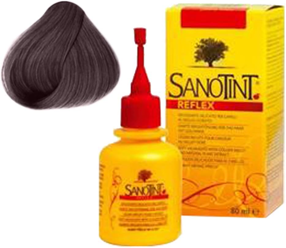 Sanotint Reflex Italian natural temporary hair dye 51 Reflex Black 80