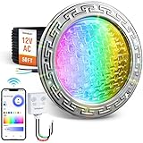 SURAIELEC 12V Smart LED Pool Light, 35W Wi-Fi...