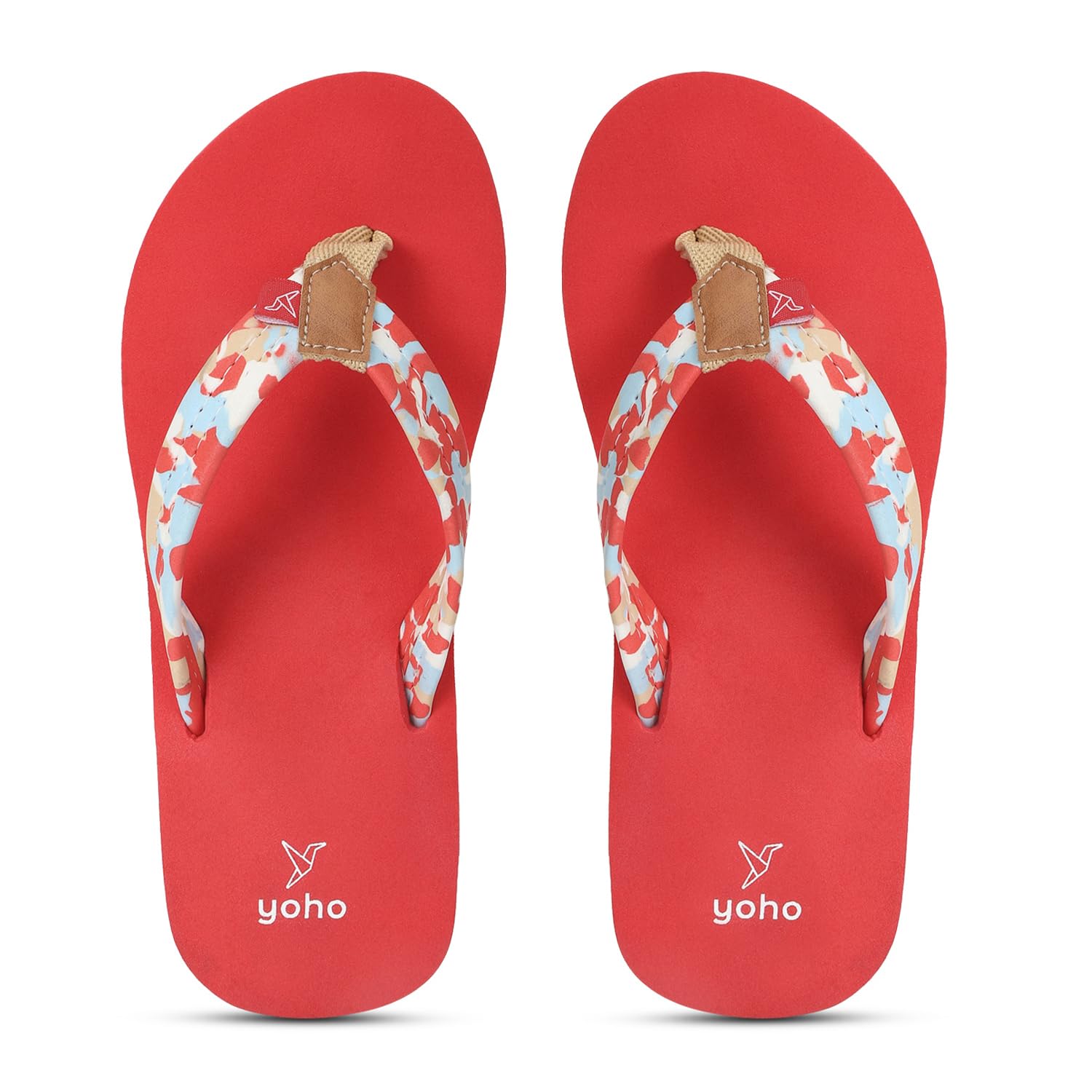 YOHO Marble Slippers for Women | Cushioned Slippers| Lightweight| Waterproof | Coral Red - UK 4 (B0D6N9VQML) Amazon Price History, Amazon Price Tracker