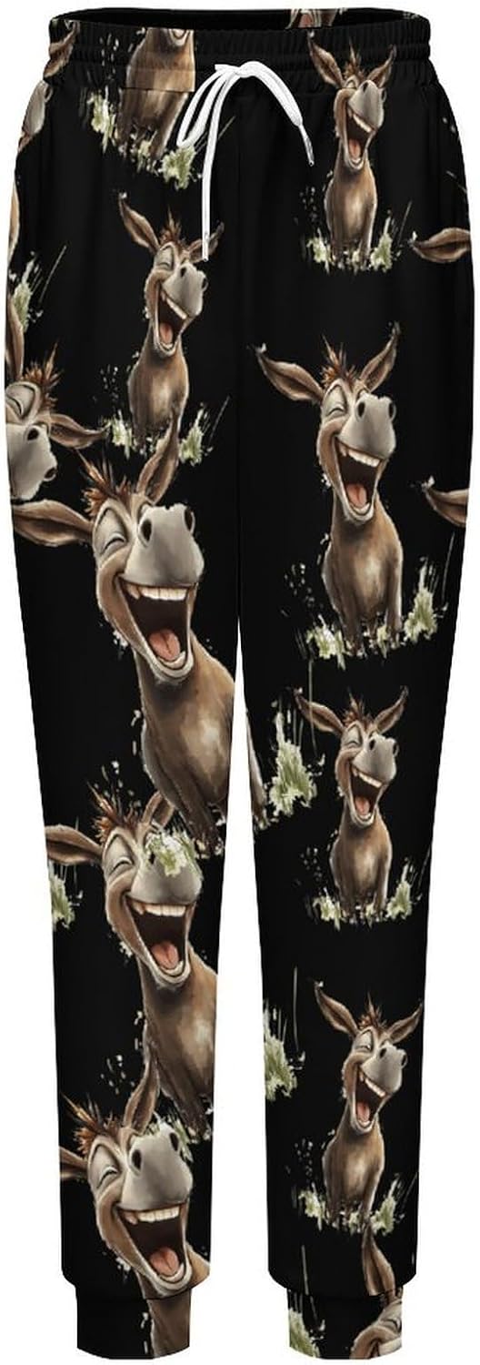 Laughing Donkey Men's Sweatpants Jogger Pants Lounge Athletic Running Training Trousers