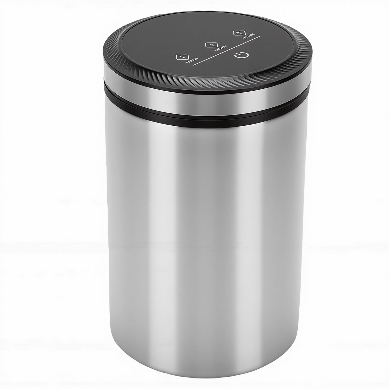 Aramox Contenitore Automatico per caffè Sottovuoto Contenitore Ermetico per Alimenti in Acciaio Inossidabile 2000mAh 20 X 12,5 Cm per Chicchi di caffè Farina Home Office