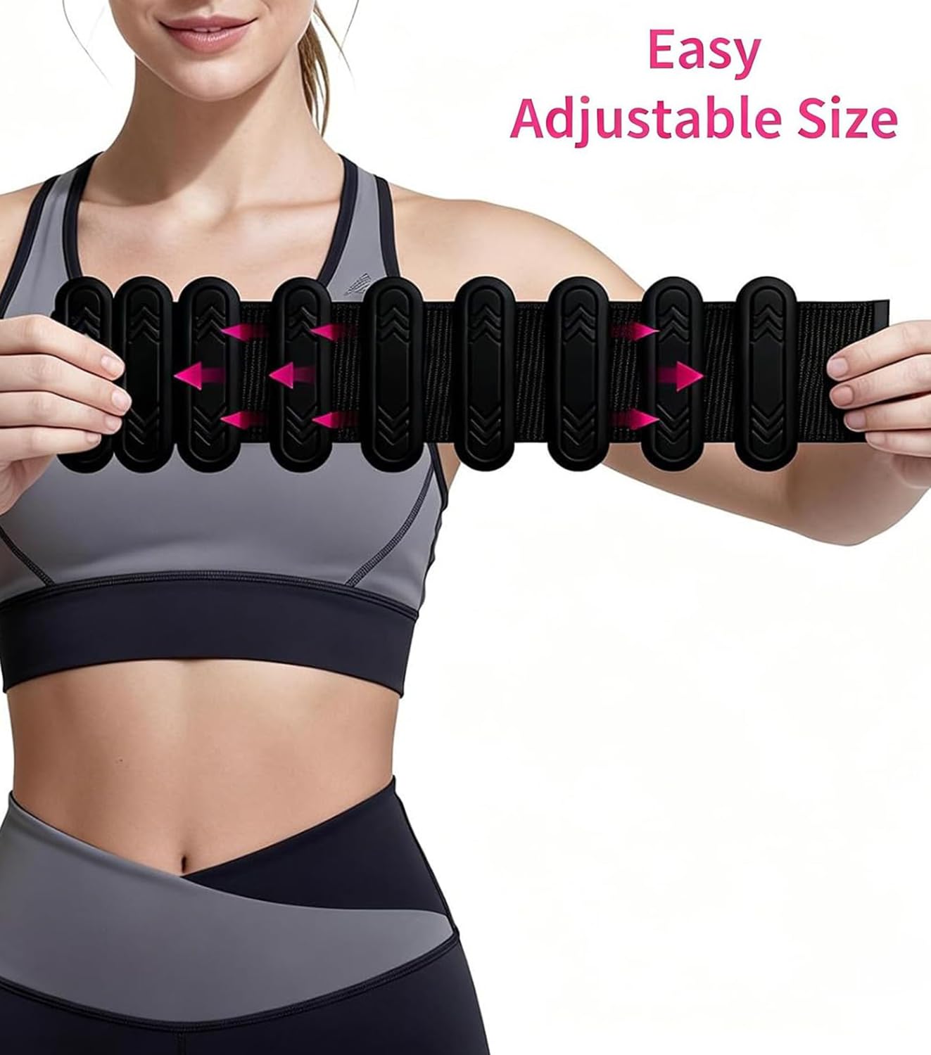 Set di 2 pesi per caviglia (0,5 kg/0,9 kg ciascuno), pesi regolabili per polsi e caviglie per donne e uomini, braccialetti in silicone per allenamento della forza, per nuoto, corsa, pilates