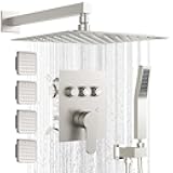 Shower System with Body Jets, Bostingner Shower Faucet Set 12