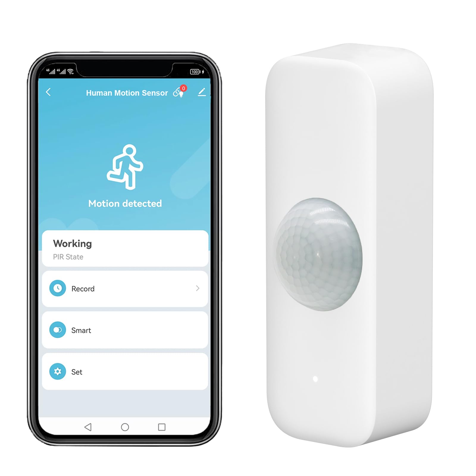 WiFi Motion Sensor, Intelligent Motion Sensor for Home Security Wireless Motion Sensor. 1 Piece, 1 Pack