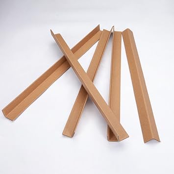 100 Robust Cardboard Edge Protectors 1.5 X 1.5 X 4/16/18/36/48'',Small Pallet Corner Support For Reduces Slippage Cargo Damage Prevention,Versatile Paper Shipping L Shaped Board Ease Of Use (Color