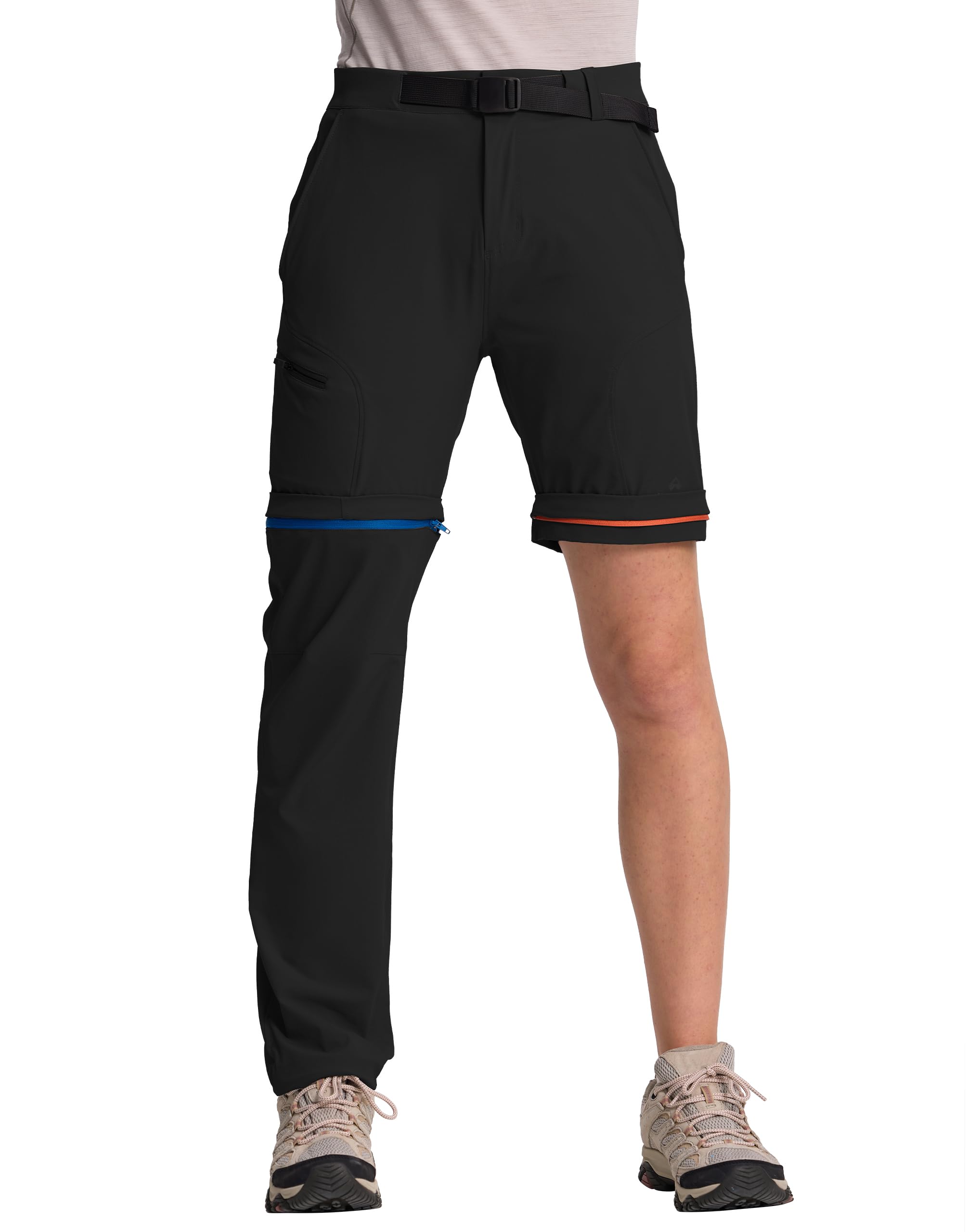 Pioneer Camp Wanderhose Damen Zip Off Outdoor Hosen Für Damen Hose Trekkinghose Funktionshose Kletterhose Schnelltrocknend Wasserabweisend-Reisen, Camping, Wandern, Angeln