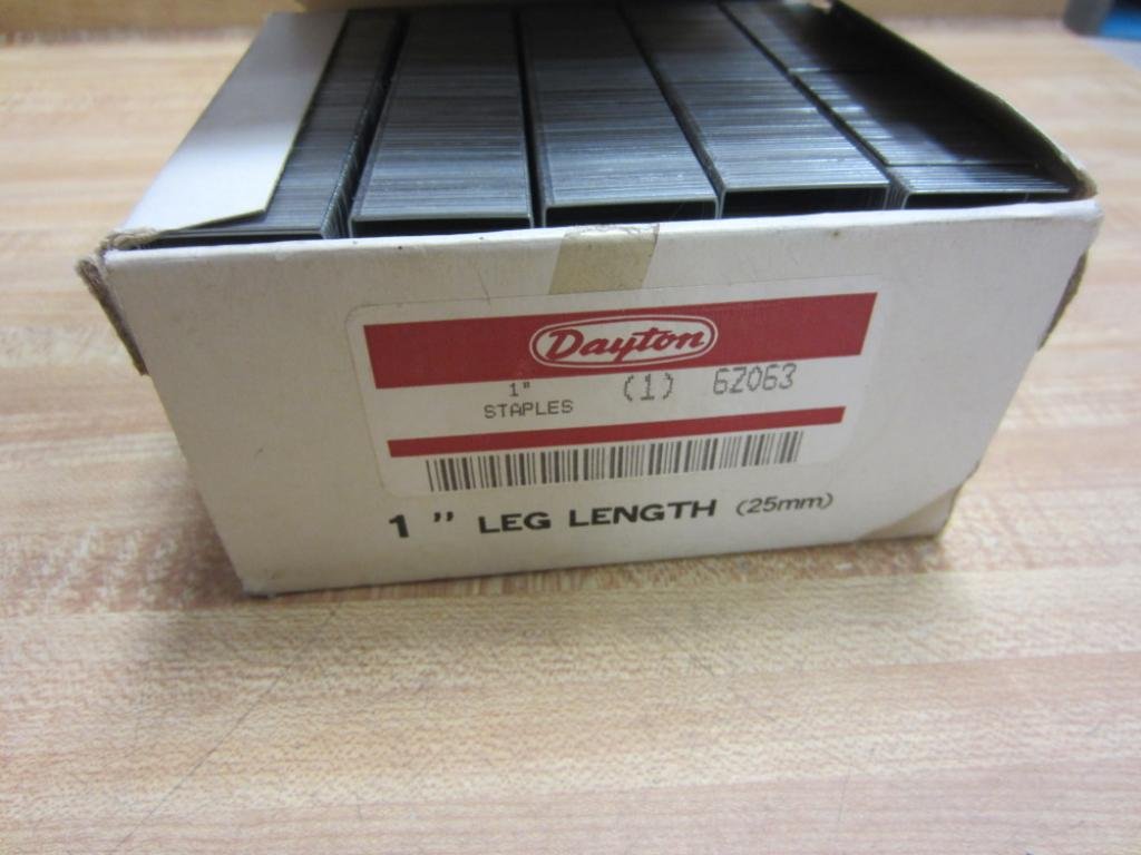 Dayton 6Z063 Staples 1" UT-52500 5000ct