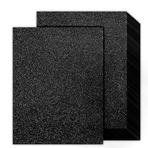 Papier cartonné noir pailleté Goefun 300g pour découpe de loisirs