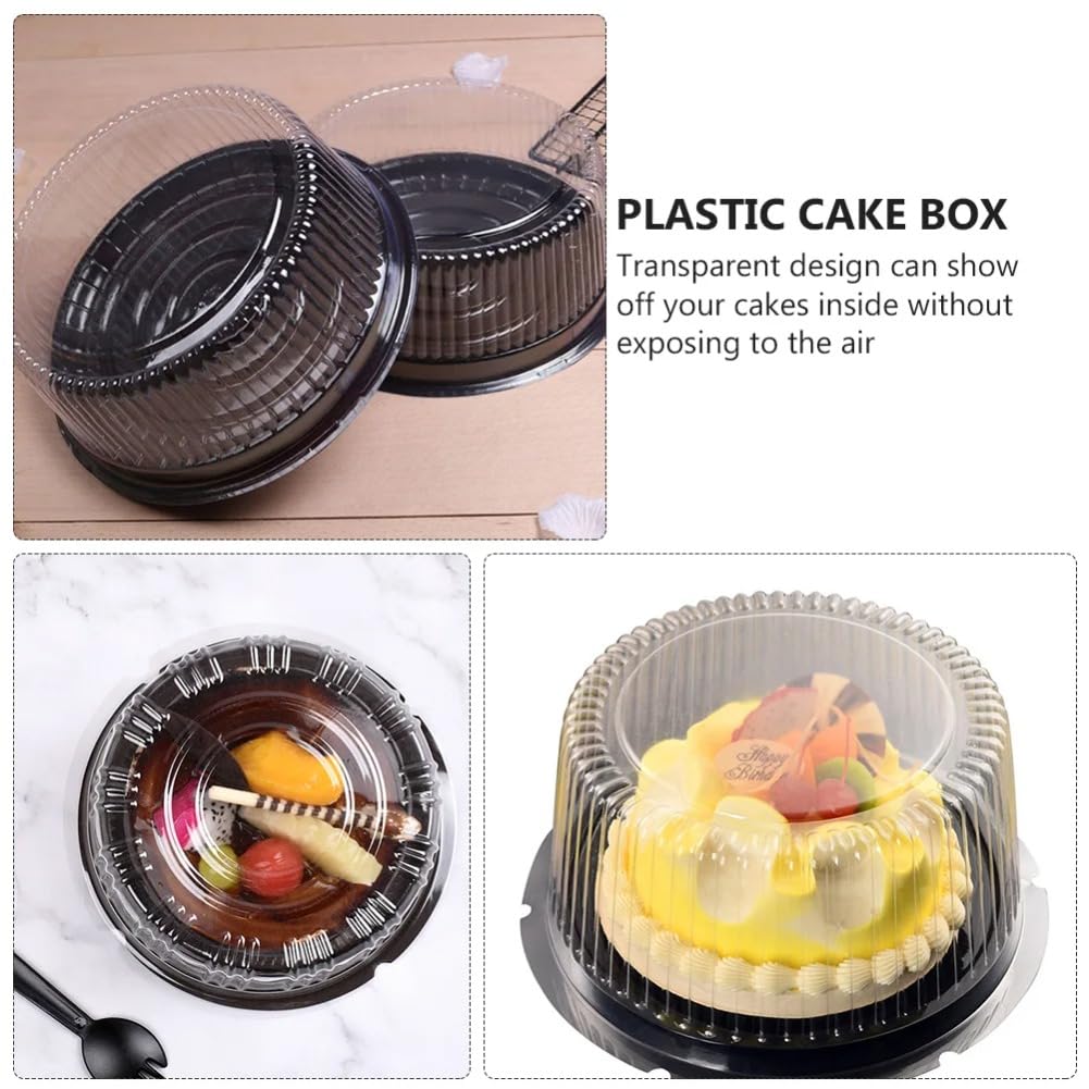 10 Pack Cake Boxes - Transparent for Cakes & Cookies -3