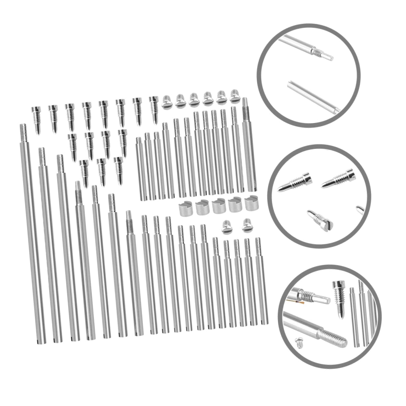 SUPVOX 4ensembles Accessoires De Réparation Pour Basson Avec Filetées Vis Et Blocs Rainurés Kit De Réparation Pour Instruments à Vent