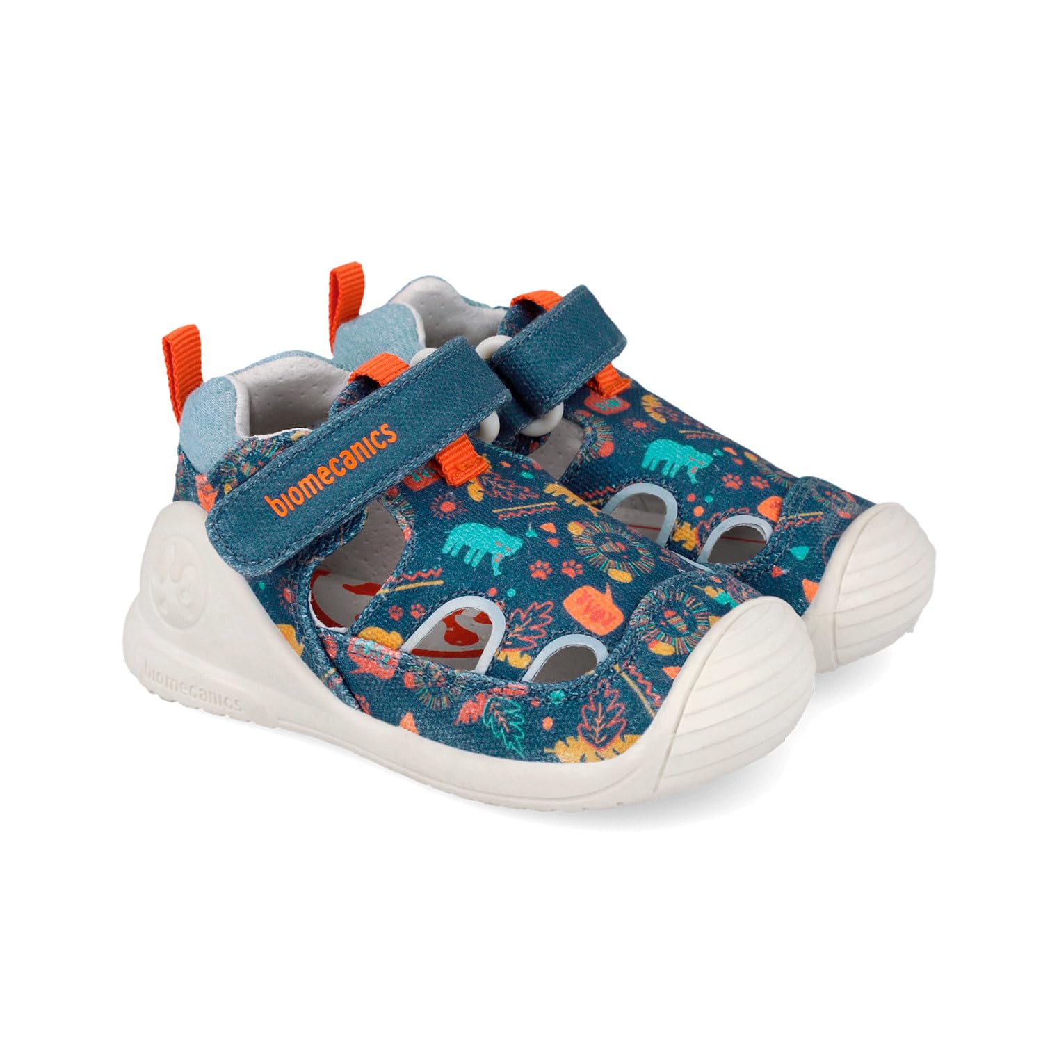 Biomecanics Sandalias de Lona con Estampado Azules Infantil