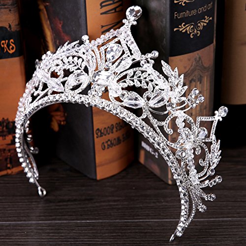 Corona de cristal para novia ideal para bodas de noche de gala 4