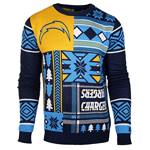 Kansas City Chiefs NFL 2015 Patches Ugly Crewneck