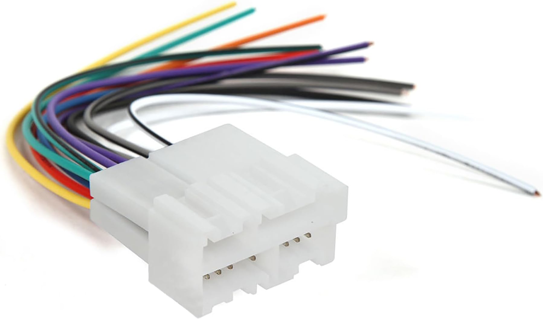 Scosche GM02B Wire Harness, Connect Aftermarket Stereo Receiver for Select 1988-2005 GM Vehicles - White/Multicolor Wire