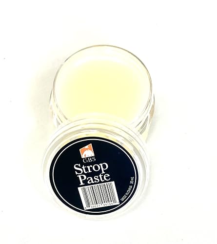 Vista 9 de G.B.S Leather Strop - Pasta acondicionadora profesional de 1.0 fl oz, afila y afila tu afeitadora, cuchillos, cubiertos y herramientas, bálsamo