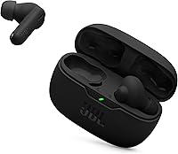 JBL Vibe Beam 2 True Wireless Earbuds: Noise Cancelling, Pure Bass, Smart Ambient, 40H Battery, IP54 Waterproof - Black