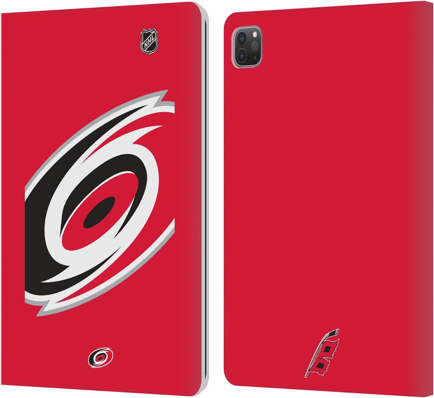 Head Case Designs Officially Licensed NHL Oversized Carolina Hurricanes Leather Wallet Case Compatible with Apple iPad Pro 11 2020/2021 / 2022