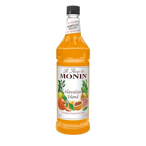 Monin Jarabe de isla hawaiana, botella PET de 1 litro