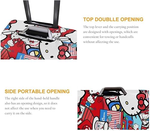 Miniatura 2 de ISUNIET Funda para equipaje de viaje, funda protectora para maleta, funda protectora para maletín de 18 a 32 pulgadas, protector de equipaje para