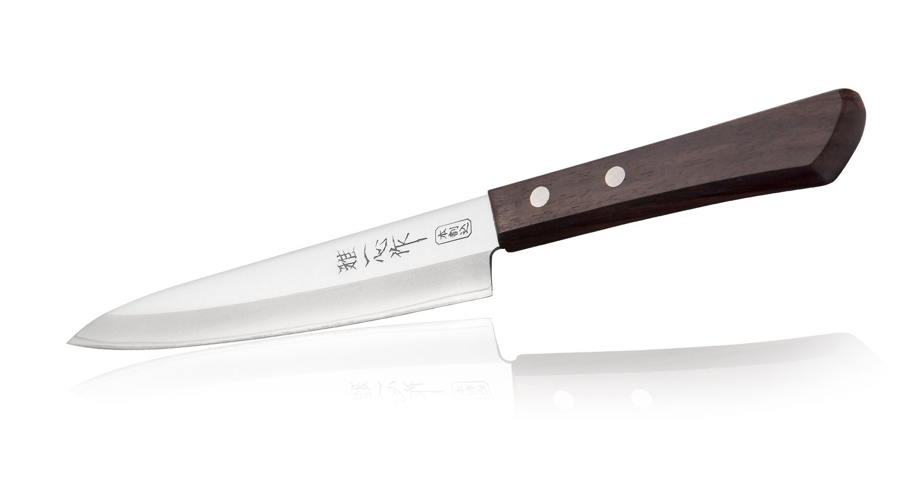 Miyabi Issin Kanetsugu Utility nóż i stal japońska AUS-8, stal wysokowęglowa i ergonomiczny uchwyt z drewna różanego, ostrze 150 mm