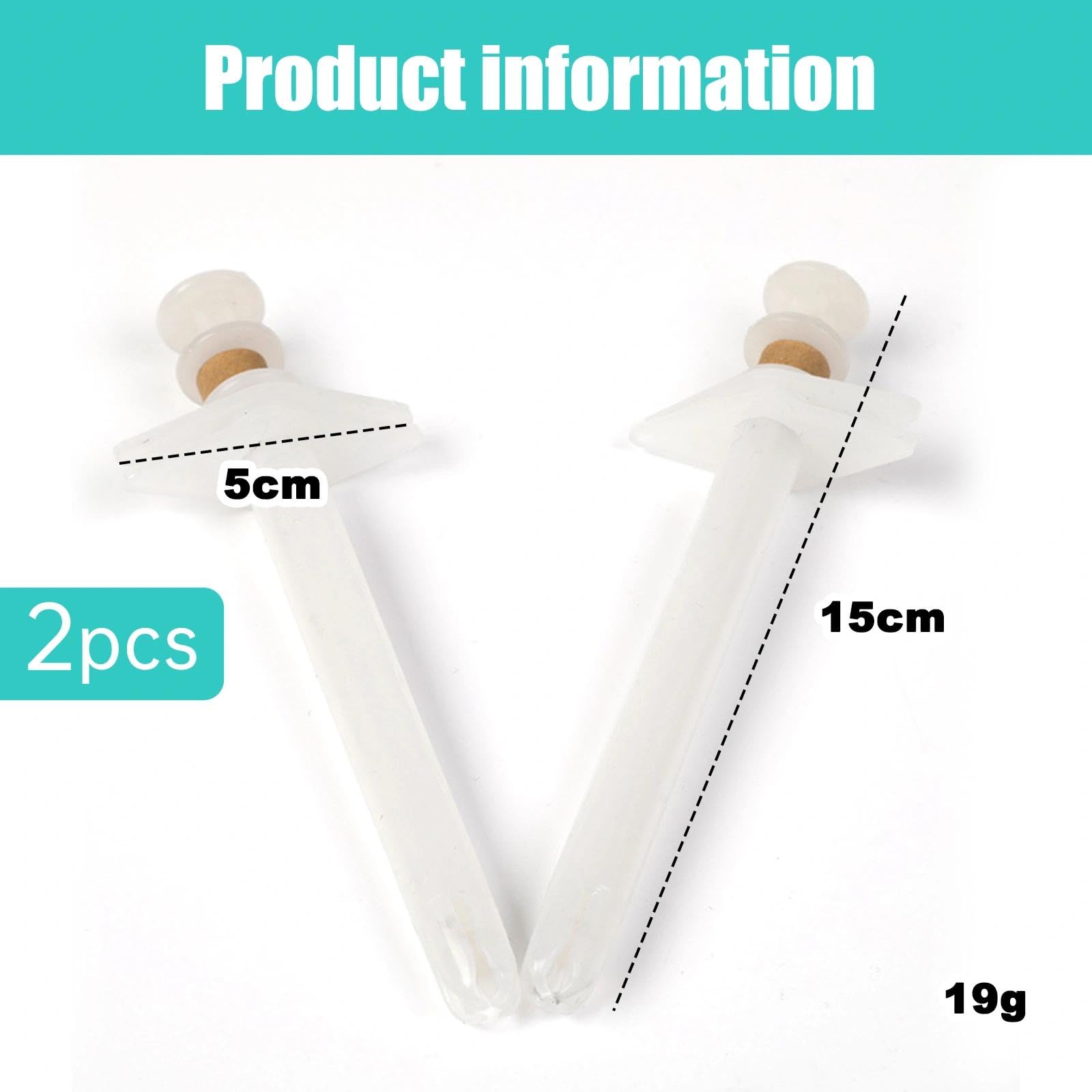 TRHDFW Dog Pill Shooter 2 Pieces Pet Piller Dispenser for Large Medium Breed Dogs up to 45 Pounds White Pill Popper - Image 2