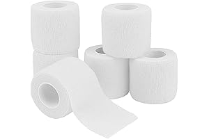 6 Pack 2" x 5 Yard White Bandage Wrap