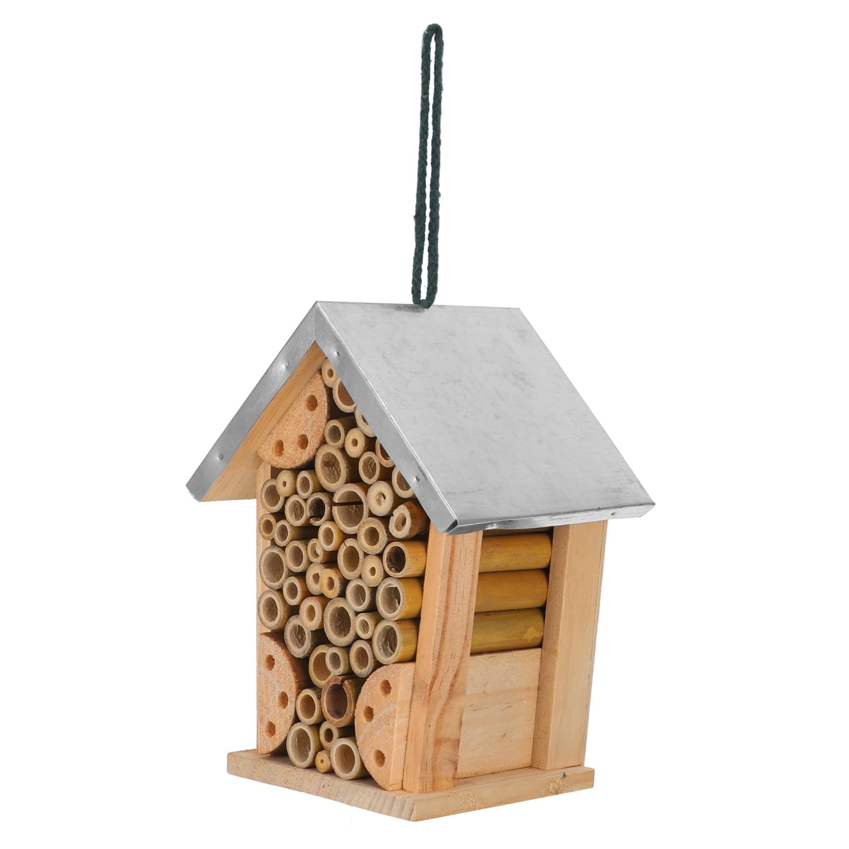 Outdoor-Hotel Gartenbedarf Insektenhaus Hängender Marienkäferhaus Für Den Garten Bienen- Und Schmetterlingshaus Hängendes Bienenhaus Insektenhotel Hölzerner Bienenstock Eisen