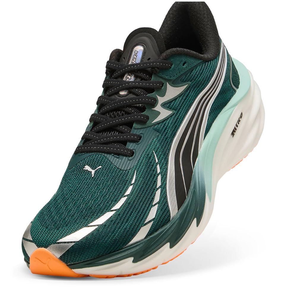 PUMA Velocity Nitro 4 Scarpe da Corsa Scarpe neutrali Uomini Verde - Green Terrain-Heat Fire 44