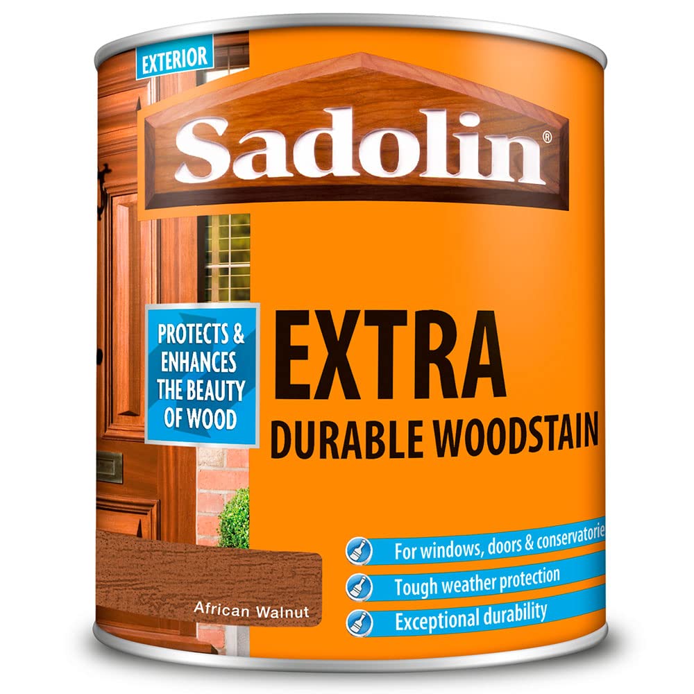 Sadolin 1 Litre Extra Durable Woodstain African Walnut