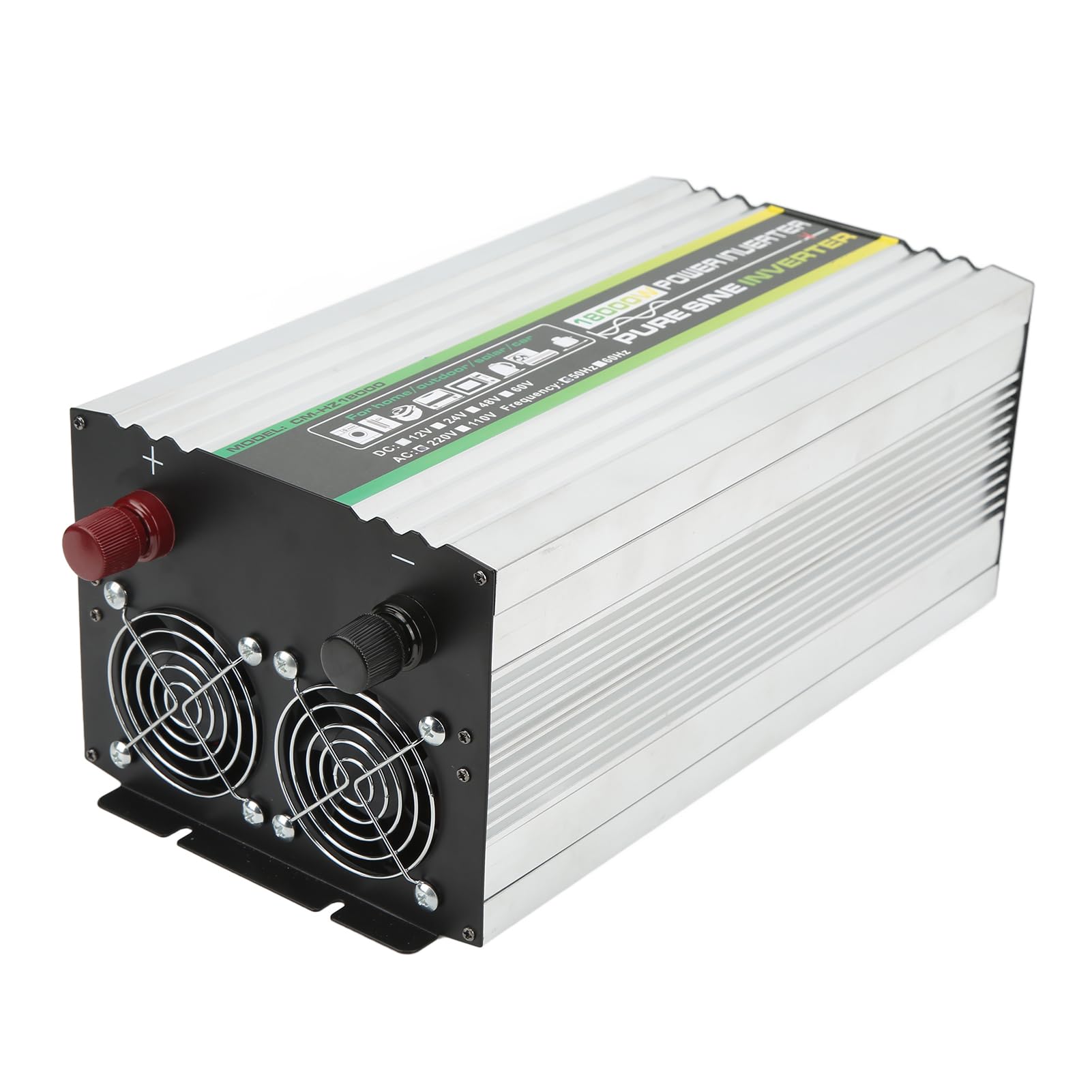Changor Inverter a Onda Sinusoidale Pura da 3000 W con Doppio Display LED per e Yacht da Esterno Uscita 220 V, Controllo Intelligente della Temperatura, Protezione di Sicurezza Multipla (DC48V)