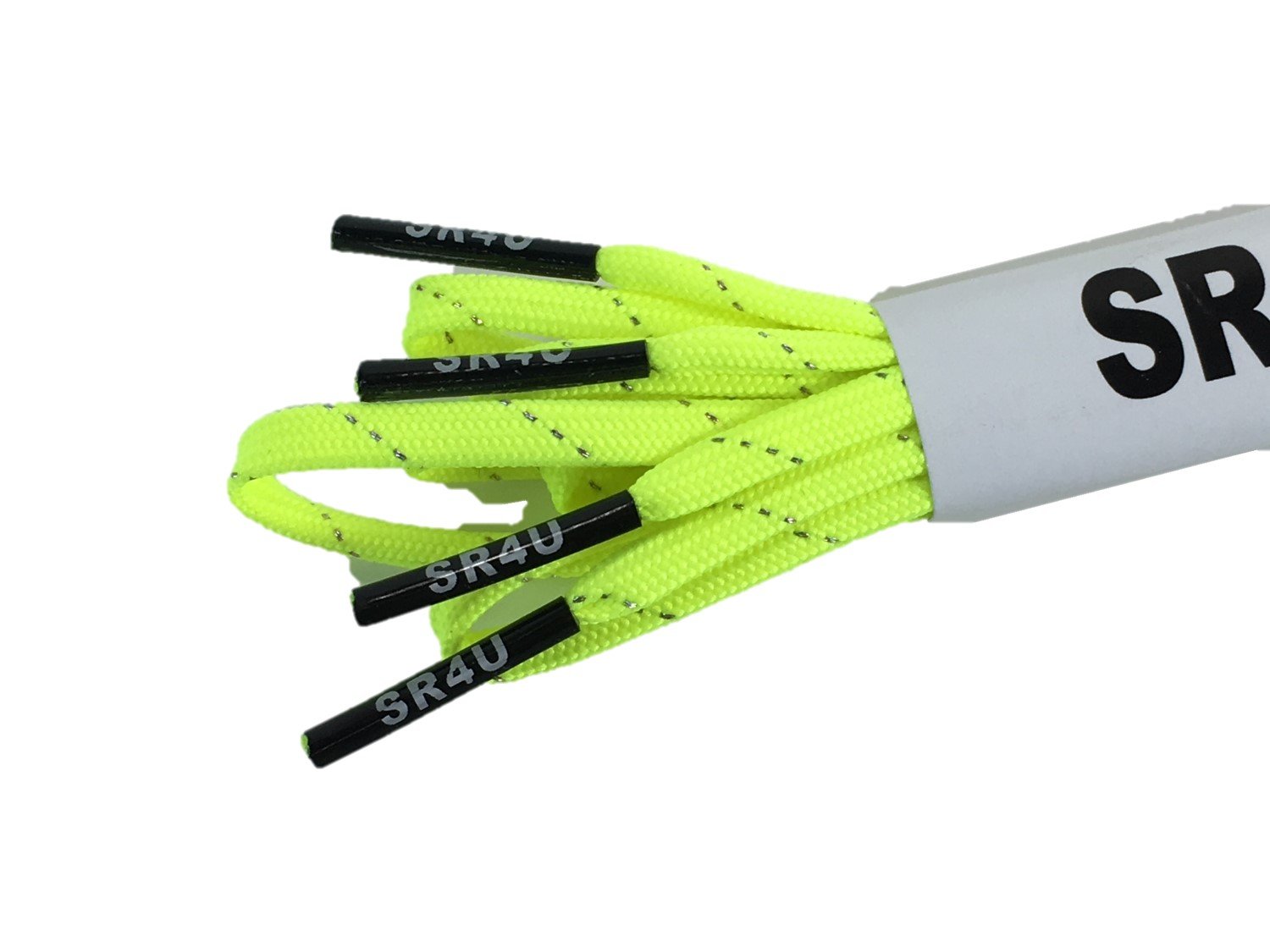 Neon Yellow Reflective Laces by SR4U