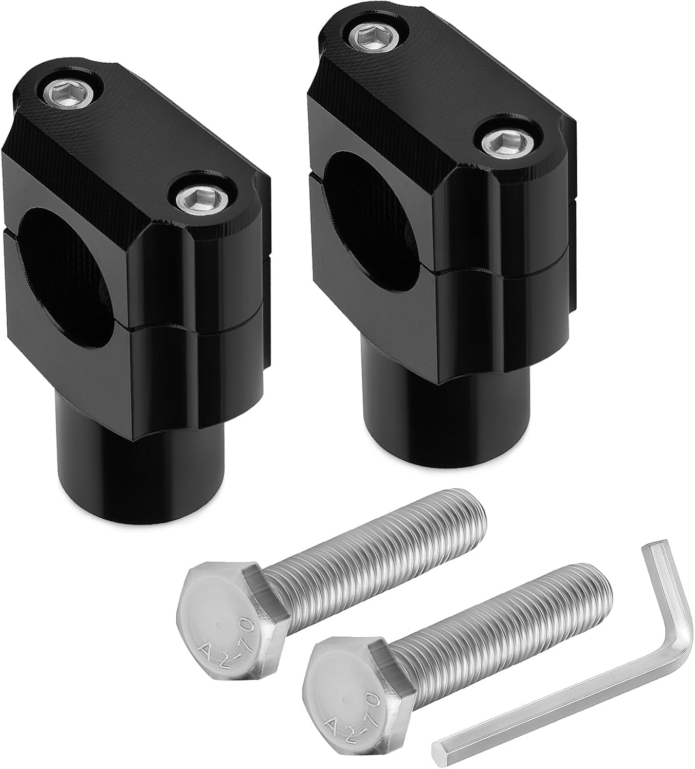 M MATI Heavy Duty 1 Inch Aluminum Alloy Motorcycle Handlebar Risers for All Motorcycle Guzzi Stelvio Suzuki Honda Can-Am Yamaha Handlebar 1"