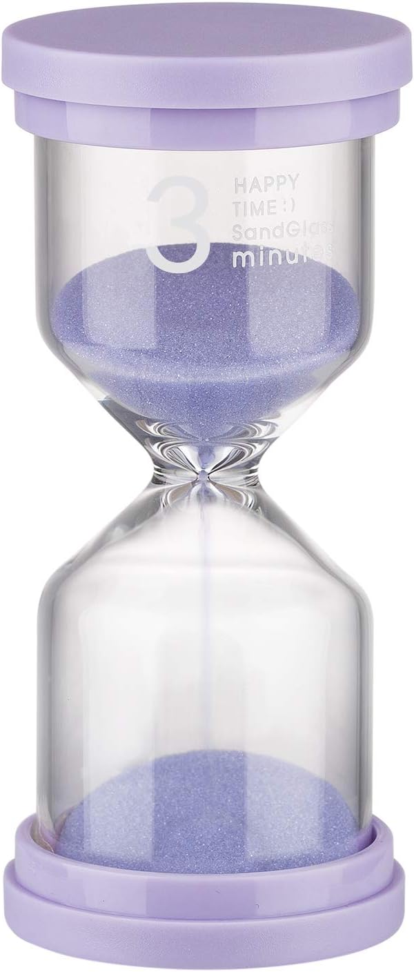 KSMA Sand Timer 3 Minute Hourglass Timer,Colorful Sandglass
