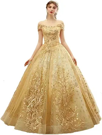 Asulla Luxury Applique Bead Quinceanera Dress Off Shoulder Ball Gown