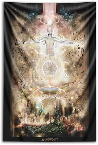 Third Eye Tapestries Tapiz luminoso de retorno de Mugwort (40 x 60 pulgadas)