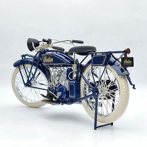 Guiloy 1:6 Scalel For Indian Scout 1920 Motorcycles 16231 - Blue Used Metal Diecast Model Toys Car Limited Collection Auto Gift #TOP2