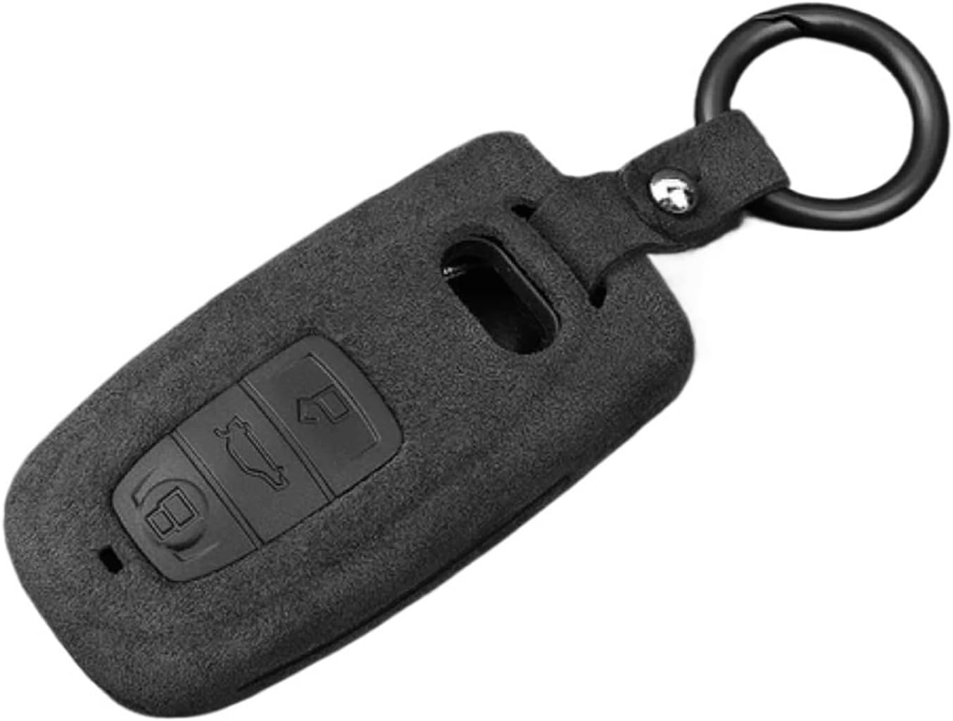 A+ Suede Silicone Car Key Case Cover Compatible with Audi Q2 Q5 A3 A4 A5 A6 A7 A8 S6 S4