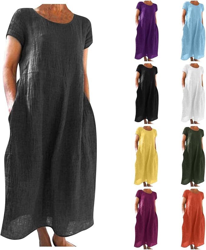 Linen Dress for Women 2023, Beach Dresses for Women 2023 Trendy