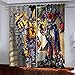 Transformers Cortinas Opaca ​Termicas Aislantes 2 Piezas 117 x 183cm (Ancho x Alto) Reducir Ruido para Dormotorio Cuarto de Los Niños Muy Suaves Cortinas con Ojales