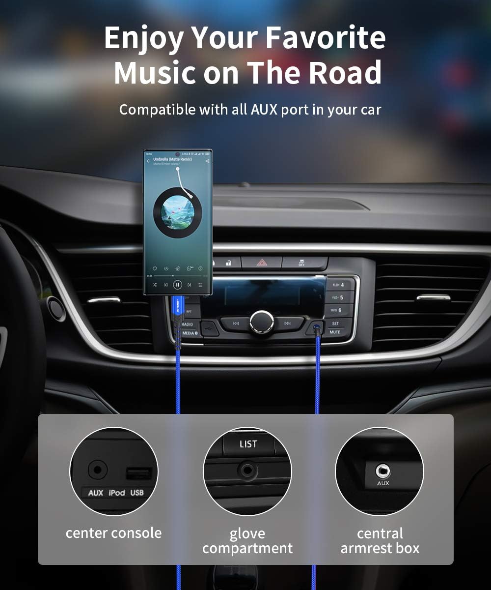 USB C to 3.5mm Audio Aux Jack Cable[3.3ft], JSAUX Type C Adapter to 3.5mm Headphone Stereo Cord Car Compatible with iPad Pro 2018 Google Pixel 2 3 XL, Samsung Galaxy S21 S20 Ultra Note 10 Plus-Blue : Electronics